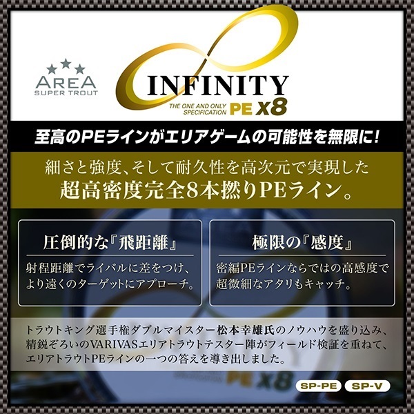 スーパートラウトエリア インフィニティ PE X8